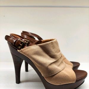 Nine west platform stiletto open toe heels